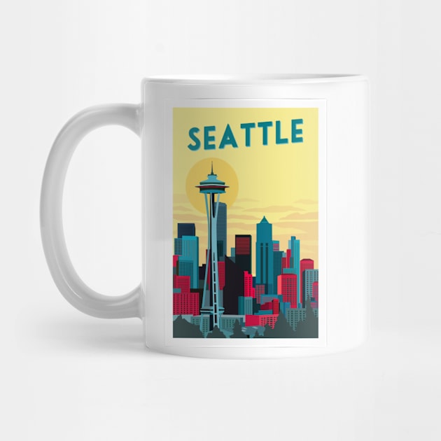 Seattle, Washington USA by typelab